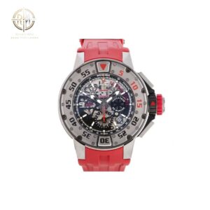 Richard Mille RM032Automatic Diver's watch in Titanium on Red Rubber Strap with Skeleton Dial