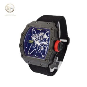 Richard Mille RM035 Rafael Nadal Signature in TPT with Titanium on Black Velcro Strap with Skeleton Dial